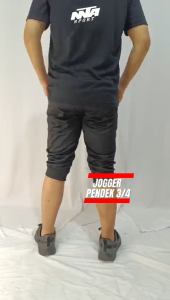 ECER DAN GROSIR Celana Jogger 3/4 Training Sweatpants Celana Joger Pendek Celana Sport Gym Zumba Senam Celana Joger Jogger Pants Sweatpants Gym Olahraga Sport Wear Wanita Pria Murah Bandung Celana Jogger Joger Olahraga Training Dewasa Hitam Polos Uniseks