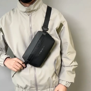 FAMENR【พร้อมส่ง】กระเป๋าคาดเอว กันน้ํา สีดํา สําหรับผู้ชาย ส่งอย่างรวดเร็วจากไทย