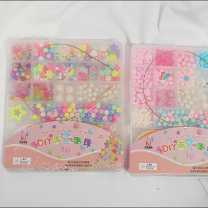 Mamibayi Diy Gelang Manik Diy Beaded 19Girds Set Perempuan Manik Gelang Kalung Mainan Edukasi Anak
