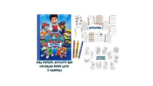 PAW PATROL ACTIVITY AND COLORING BOOK PAD WITH THREE CRAYONSFOR BIRTHDAY GIFTSOUVENIR AND LOOT BAG