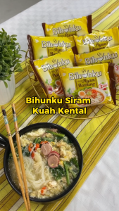 Instant Food / Makanan Cepat Saji Bihunku Instan Rice Noodle Bihun Kuah Kari Laksa Asam Pedas Goreng Special Soto Special Ayam Bawang Baso Sapi 55 Gram