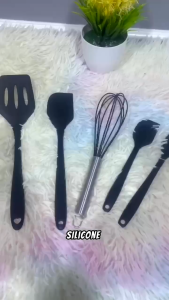 Spatula 5IN1 Bundle Hemat Set Sutil Silikon Non Stick Cooking Tools Silikon Food Grade Tahan Panas