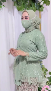 Realpict kebaya aurora selendang kebaya wisuda kekinian kebaya pesta setelan kebaya aurora selendang kebaya brokat kebaya kondanagan baju kebaya wanita