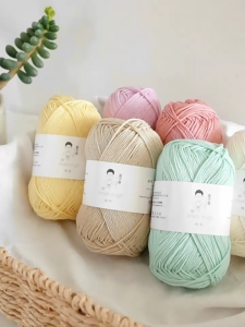 50g/Roll 100% Cotton Yarn Combed Hand-made DIY Knitting Needle Sweater Scarf Soft High Quality Yarn DIY Knitting&Crocheting