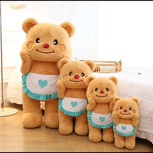 Ready Stock 35CM/45CM/55CM Thailand butter bear Cute Plush Doll Toy Doll Birthday Gift for Girlfriend baby three butter bear