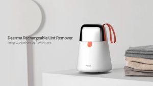 Deerma Portable Wet/Dry Rechargeable Lint & Fabric Shaver with Flexible Head and Detachable Container