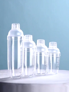 1000ML Wine Glass Cocktail Shaker Acrylic Milk Tea Shaker Cocktail Juice Shaker Bot Blender Bar Supplies