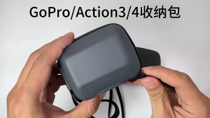 For Insta360 ACE-PRO Mini Protective Storage Bag Semi-Zip กระเป๋า EVA ขนาดเล็กเก็บกล้อง OSMO Action 4/3 / GoPro / Insta360 ACE-PRO
