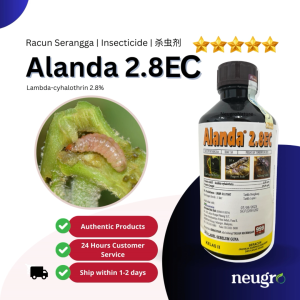 Advansia Alanda 2.8EC (1L) Racun Ulat Pengorek Buah Ulat Ratus Ulat Batang (Sama Syngenta KARATE) Lamda-cyhalothrin 2.8% Insecticide 杀虫剂 针对蛀果虫 行军虫 蛀心虫