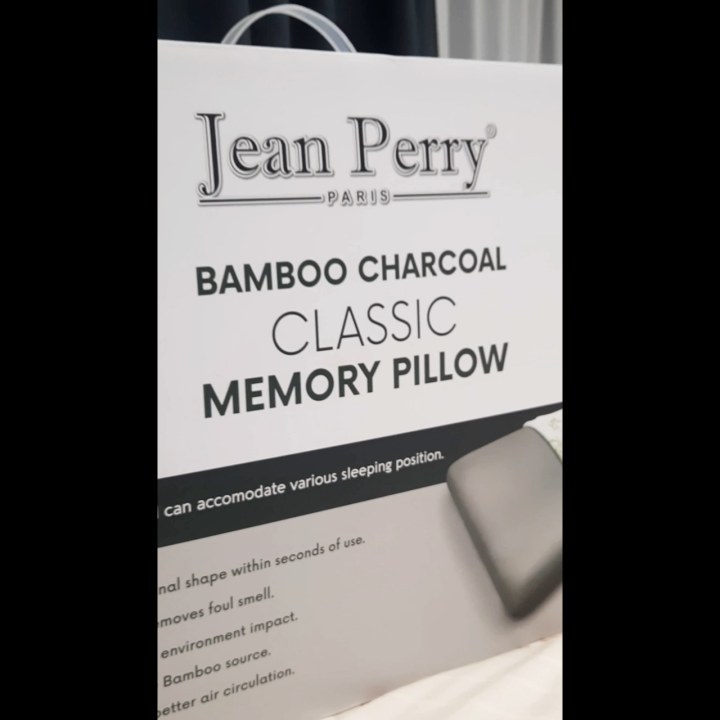 Jean Perry Ecohealth Bamboo Charcoal Classic Memory Pillow Classic Lazada