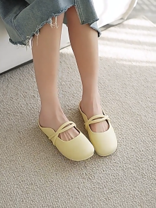 [READY STOCK🇲🇾] Womens EVA Casual Style Plain design Lofter Fashion Office Flats Sandal | Kasut Flat Selipar Perempuan