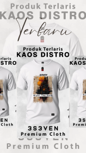 Kaos Distro|Baju Distro |Tshirt Distro | Atasan Distro Klasik | Baju Distro Terbaru Cotton Combat 24 S - 3S3ven Clothing Official