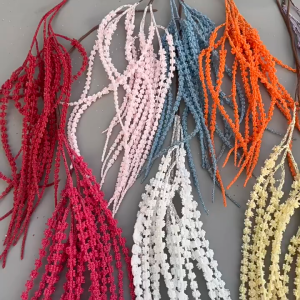 (1 BUNCH) BUNGA AMARANTHUS Artificial Hanging Wisteria Wedding Deco Home Decor Garden Outdoor Wall Daun