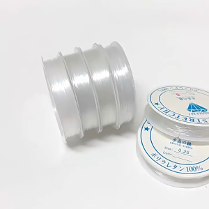 เอ็นยืด เอ็นร้อยลูกปัด ร้อยหิน ร้อยคริสตัล ขนาด 0.5 0.6 0.7 0.8 1 mm. สีใส (พร้อมส่งจากไทย)