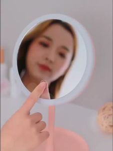 🔥RDY STOCK🔥LED Light Makeup Beauty Rechargeable Makeup Mirror Adjustable Rotation Countertop Cosmetic Mirror LED Cermin