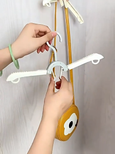 Gantungan Baju Lipat Travel 3 Mode Hanger Lipat Jemuran Pakaian Baju Anak Dewasa