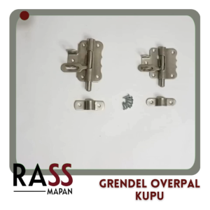 Slot Pintu Grendel Overpal Aluminium Kupu