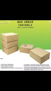 Box Snack 12x14 Dus Snack 14x12 Snack Box (Isi 25 Pcs / B1K1)