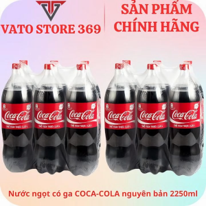 Nước ngọt có ga COCACOLA nguyên bản có đường chai 2.25 lít