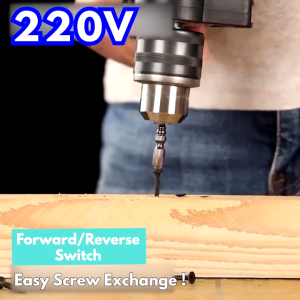 REAIM Impact Hammer Drill MK-1100W Heavy Duty Multifunctional Household High Power Hand Drill