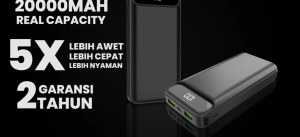 Delcell ALPHA Power Bank 20000mAh Real Capacity Digital Display QC 4.0+ PD Garansi 2 Tahun