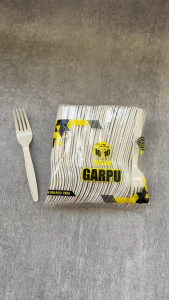 Garpu Makan TEN TEN Putih / Garpu Makan Plastik Kuat isi 100 Pcs