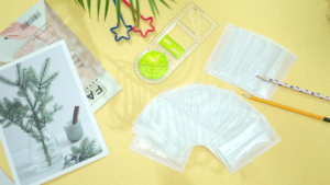 50pcs Label Display Harga Self-Adhesive Tag Holder 11x3cm Label Holder Transparan Label Produk