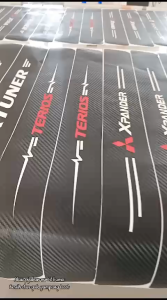 Sillplate Toyota Raize Carbon Fiber & Kevlar Car Door Sticker: Aksesoris Mobil Toyota Raize