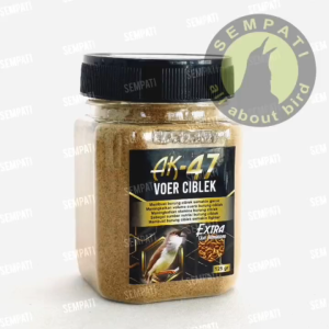 SEMPATI AK 47 Voer Ciblek 125gr Extra Ulat Hongkong Pakan Voer Pur Burung Ciblek Kristal Sawah Jawa Prenjak Makanan Penggacor Gacor Burung Doping Stamina Fighter