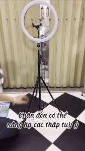Đèn Livestream Size 33 Cm Và Chân Giá Đỡ 2m1 Cao Cấp Hello-StoreHỗ Trợ Chụp Ảnh Make Up Trang Điểm Quay Video