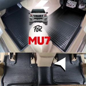 ถาดรองพื้นรถยนต์สำหรับ MU7 ทุกรุ่นปี แบบเข้ารูป ยกขอบ ถาดปูพื้นรถยนต์ชุด 5 ชิ้น สำหรับ MU7 ทุกรุ่นปี