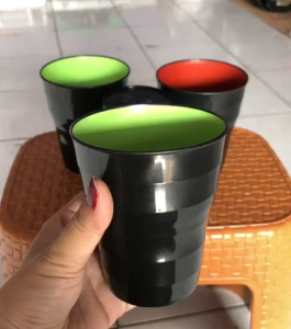 Gelas Jepang Plastik Murah/Gelas 2C-G1 dan Ling Ling