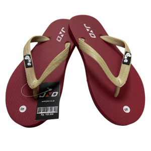 JND - Sandal Jepit Hawaii Pria-Wanita Dewasa Maroon