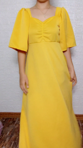 Modern Maria Filipiniana Dress Maria Puff Sleeves Dress Bridesmaids Dress Taytay Supplier