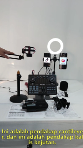 V8 Sound Card + BM800 Mic Set Condenser Microphone Live Sound Card Bluetooth Audio Interface Studio Streaming Recording for Phone PC/USB Headset Mic K Song Stereo Live Broadcast Sound Card Live Webcast Live /Chatting/Singing Recording