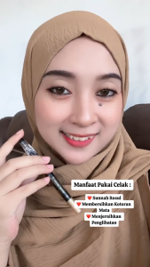 Paket Isi 6pcs Pensil Celak Kajal Arab Waterproof Serutan [NASA Shoop]