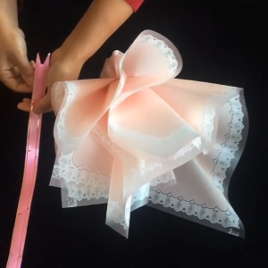 (20 LEMBAR) Flower Wrapping Paper Renda Kertas Buket Motif Renda Bunga Florist KB6175