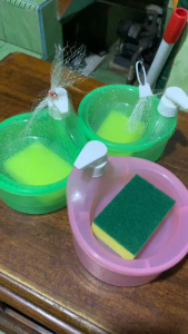 DISPENSER / TEMPAT SABUN CUCI PIRING KAPASITAS 1000 ML FREE SPONS