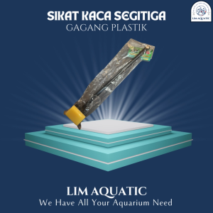 Sikat Kaca Segitiga / Sapu Gosok Kaca Aquarium