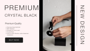 Premium Crystal Black SUS 304 Stainless Steel External Faucet Water Tap for Water Filter / Water Dispenser