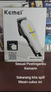 Alat Mesin Cukur Rambut Listrik Original Kemei KM-8821 / Hair Clipper Elektrik Original KM8821