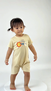 Ninunapz - Áo liền quần ngắn tay cao cấp cho bé từ 3M-12M - Vải sợi tre pha cotton siêu mềm mịn êm ái.