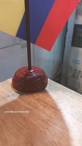 ECUADOR เอกวาดอ ธง ธงเดี่ยว ธงตั้งโต๊ะ International Flag ขนาด 14×20cm เสาขนาด เส้นผ่านศูนย์กลาง 7.5cm สูง 35cm Flag ไรท์สาระกับครูแว่น Tec40store