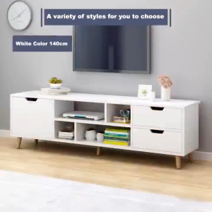 Rak TV Minimalis & Meja TV Kayu: Pilihan Serbaguna untuk Ruang Tamu Anda