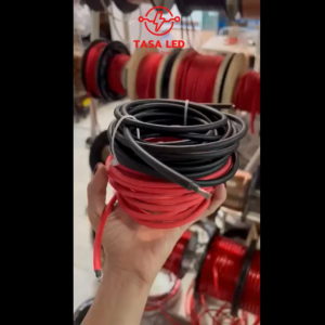 สายไฟโซลล่าเซลล์ PV 1-F ขนาด 1x4sq.mm ชุด สายสีดำ1เส้น และสีแดง1เส้น งานไฟโซล่าเซลล์ (เฉพาะสายไฟ)