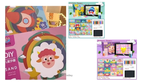 YY. **NEW** 2 in 1 (12color + 16pcs Painting Cards) Kids Sand Painting Art