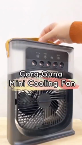 6 Inches Air Conditioner Cooling Fan With 5 Sprays 7 Color Light Portable Fan Air Cooler Kipas Mini Fan Air Humidifier