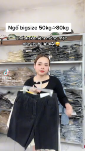 QUẦN LỬNG KAKI QUẦN NGỐ CO GIÃN DÀNH CHO XNỮ PHỐI TÚI CÓ BIG SIZE
