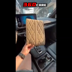 เบาะพักแขนรถยนต์ PU แบบหุ้มกันลื่น สำหรับคอนโซลกลาง ดีไซน์หรูหรา
