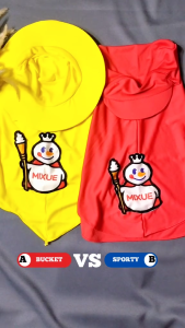 Jilbab Topi Lepas Gambar Mixue Hijab Anak Kerudung Instan